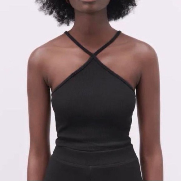 Zara black halter top - Picture 1 of 4